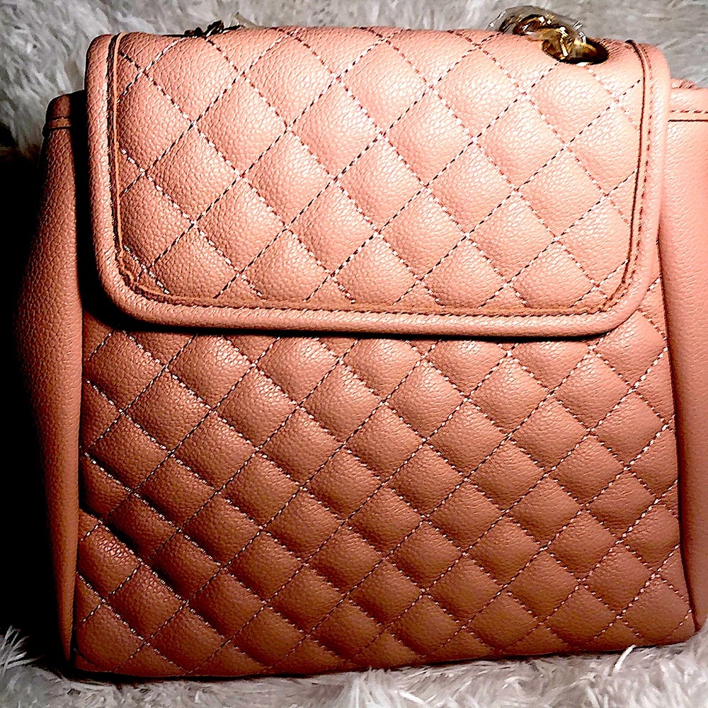 Quilted Vegan Leather Backpack